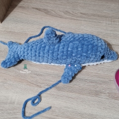 Dylan the Dolphin amigurumi pattern by Little Green Bear