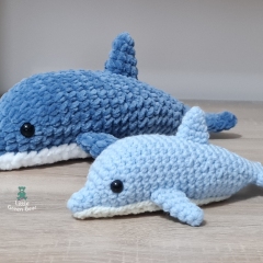 Dylan the Dolphin amigurumi by Little Green Bear