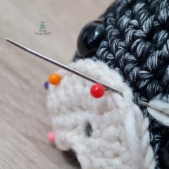 Franklin the French Bulldog amigurumi by Little Green Bear