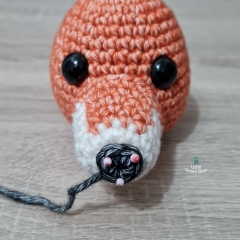 Fraser the Fox amigurumi pattern by Little Green Bear