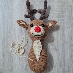 He is 6.5 inches tall (if using sam amigurumi pattern by Little Green Bear
