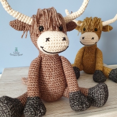 Ogden the Ox amigurumi pattern by Little Green Bear