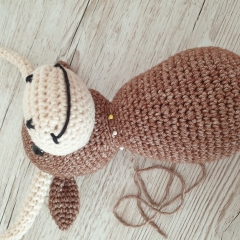Ogden the Ox amigurumi pattern by Little Green Bear