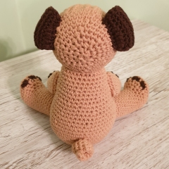 Perry the Pug amigurumi by Little Green Bear