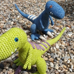 Ronnie the Raptor amigurumi by Little Green Bear