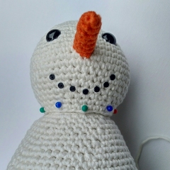 Seth the Snowman amigurumi pattern by Little Green Bear