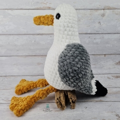 Sidney the Seagull amigurumi pattern by Little Green Bear