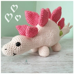 Stan the Stegosaurus amigurumi pattern by Little Green Bear