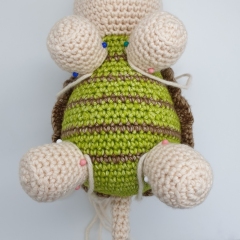 Tucker the Tortoise amigurumi pattern by Little Green Bear