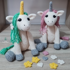 Uma the Unicorn amigurumi pattern by Little Green Bear