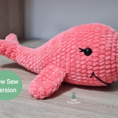 Wesley the Whale amigurumi pattern by Little Green Bear