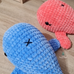 Wesley the Whale amigurumi by Little Green Bear