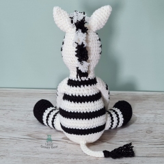 Zach the Zebra amigurumi by Little Green Bear
