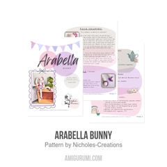 Arabella Bunny amigurumi pattern by Nichole’s Creations