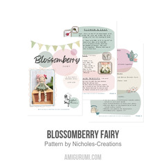 Blossomberry Fairy amigurumi pattern by Nichole’s Creations