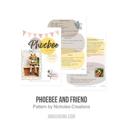 Phoebee and Friend amigurumi pattern by Nichole’s Creations