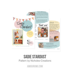 Sadie Stardust amigurumi pattern by Nichole’s Creations