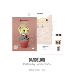 Dandelion amigurumi pattern by Landy Crafts