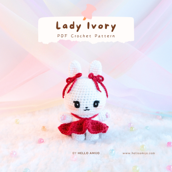 Lady Ivory Crochet Pattern amigurumi pattern by Hello Amijo