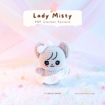 Lady Misty Crochet Pattern amigurumi pattern by Hello Amijo
