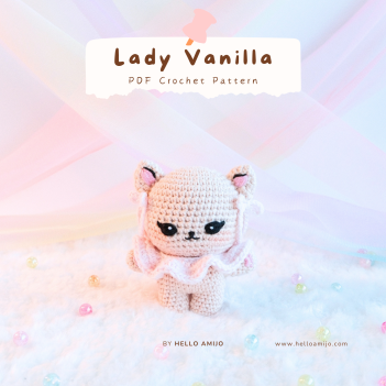 Lady Vanilla Crochet Pattern amigurumi pattern by Hello Amijo