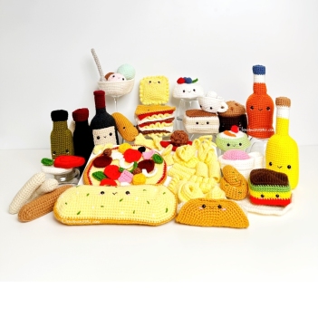Italian Food Edition amigurumi pattern by Knotmonster