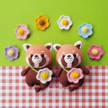 Carla the Red Panda amigurumi pattern by Audrey Lilian Crochet