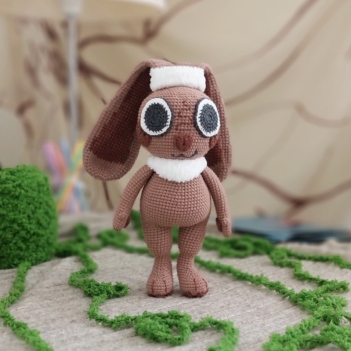 Cocoa the Chocolate Bunny amigurumi pattern by Iryna Zubova