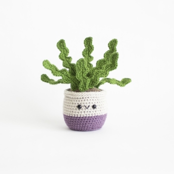 Fishbone Cactus amigurumi pattern by A Menagerie of Stitches