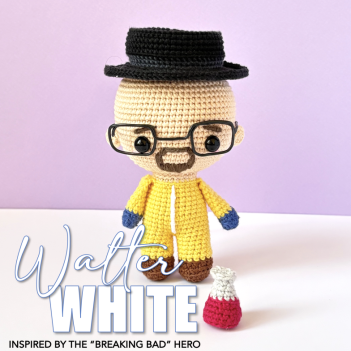 Walter White (from Breaking Bad) amigurumi pattern by Amigurumi Boy