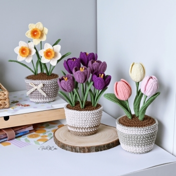 Flowers in a Pot (3 in 1 bundle) amigurumi pattern by apinchofcotton