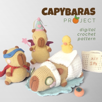 Capybaras amigurumi pattern by GatoMia