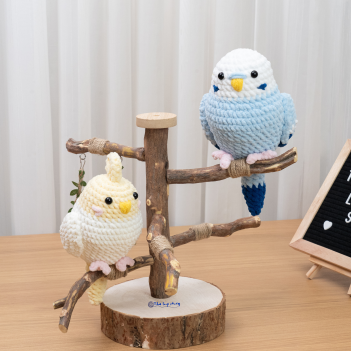Parrot Cockatiel and Budgie amigurumi pattern by The Loop Story