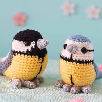 Sky and Shadow the spring birds amigurumi pattern by LikeALigerCrochet