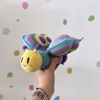 Ugo the Caterpillar Butterfly amigurumi pattern by Domigurumi