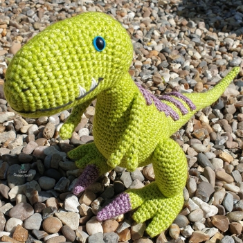 Ronnie the Raptor amigurumi pattern by Little Green Bear