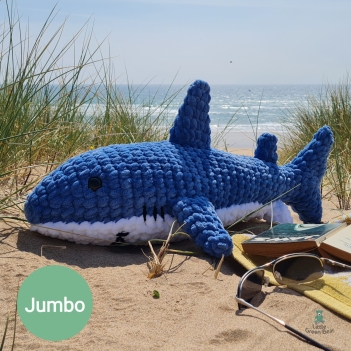Shannon the Shark amigurumi pattern by Little Green Bear