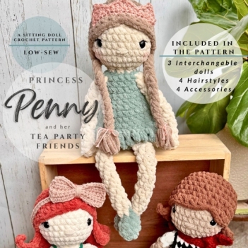 Princess Penny & Friends amigurumi pattern by Nichole’s Creations