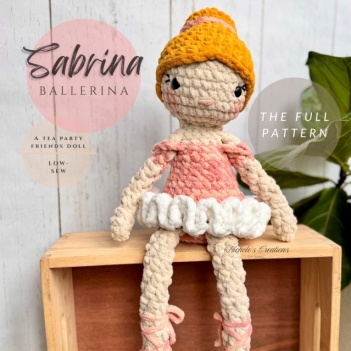 Sabrina Ballerina amigurumi pattern by Nichole’s Creations