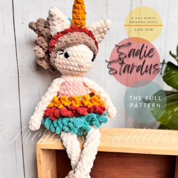 Sadie Stardust amigurumi pattern by Nichole’s Creations