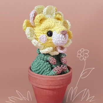 Dandelion amigurumi pattern by Landy Crafts