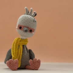 Rosendo, the Southern Screamer amigurumi pattern by Amour Fou