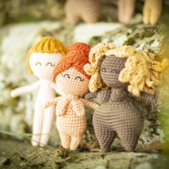 Lil Ladies amigurumi by Ahooka