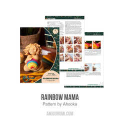 Rainbow Mama amigurumi pattern by Ahooka