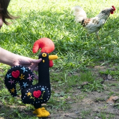 Galo de Barcelos Rooster amigurumi by MevvSan