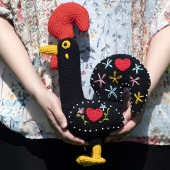 Galo de Barcelos Rooster amigurumi pattern by MevvSan
