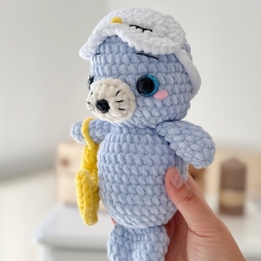 Sleeping Seal amigurumi pattern by RNata