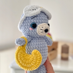 Sleeping Seal amigurumi pattern by RNata