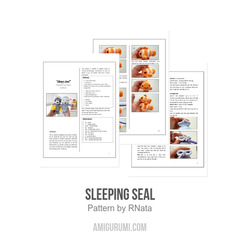 Sleeping Seal amigurumi pattern by RNata