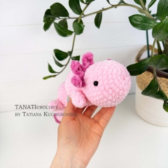 Axolotl 3D amigurumi pattern by TANATIcrochet